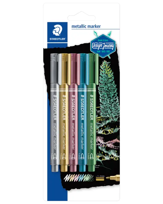 Staedtler Pen metallic 5-pak