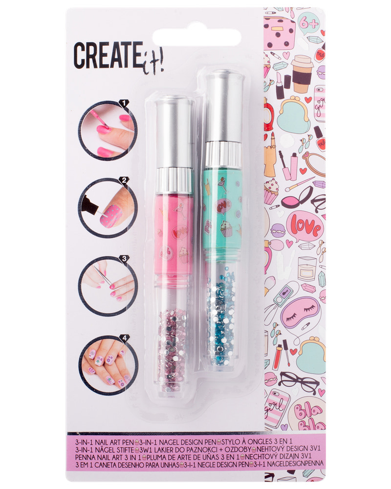 CREATEit  Nail art pen 2 stk. - assorterede varianter