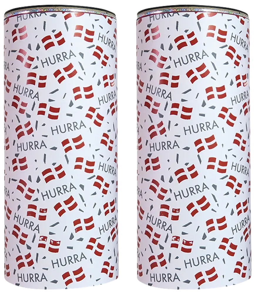 Bordbombe med flag 15 cm 2-pak