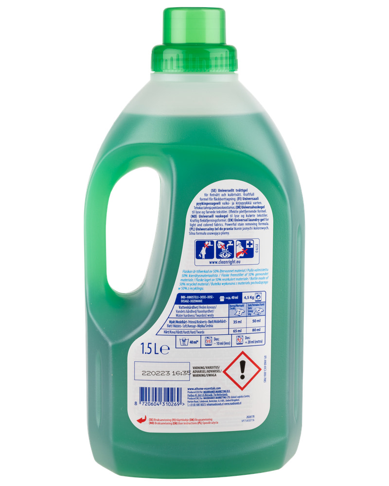 At Home Wash Vaskemiddel flydende 1,5 L - universal