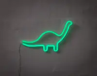 BRIGHT DESIGN Neonskilt Dino H. 23 x B. 30 cm