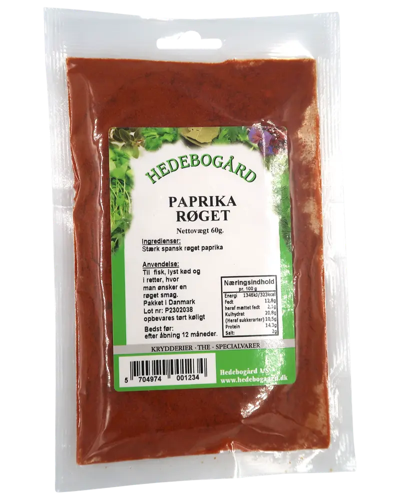 Hedebogaard Krydderi - Paprika røget 60 g