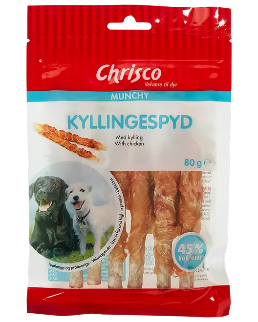 Chrisco kycklingspett 80 g
