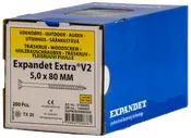 EXPANDET Spånskrue 5 x 80 mm TX20 200 stk.