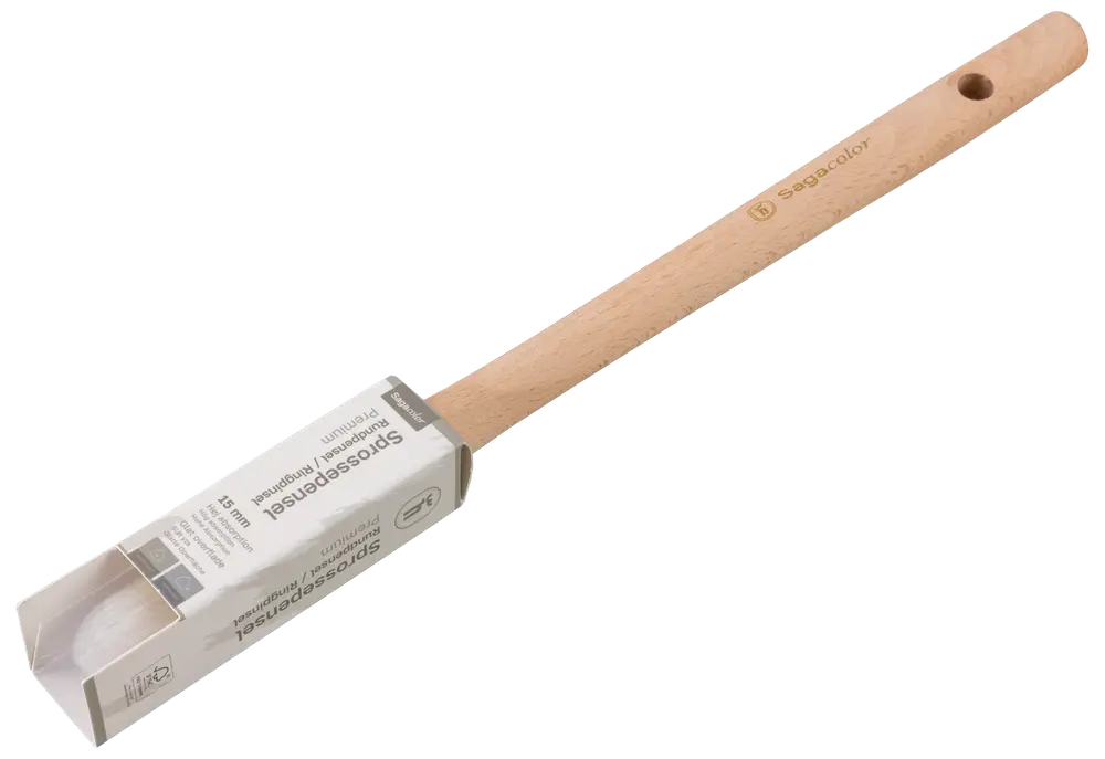 Træspartel med langt, glat håndtag og fladt, rektangulært hoved. Har ophængningshul i enden. Velegnet til omrøring eller skrabning i køkkenet.