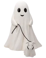 Halloween figur - Spöke med hund