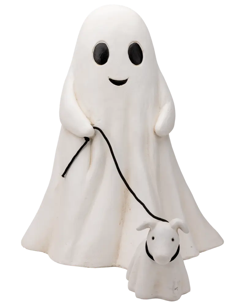 Halloween figur - Spöke med hund