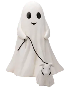 Halloween figur - Spöke med hund