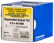 EXPANDET Spånskrue 4 x 40 mm TX20 500 stk.