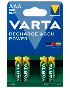 VARTA Genopladelig batteri - AAA 800mAh 4-pak