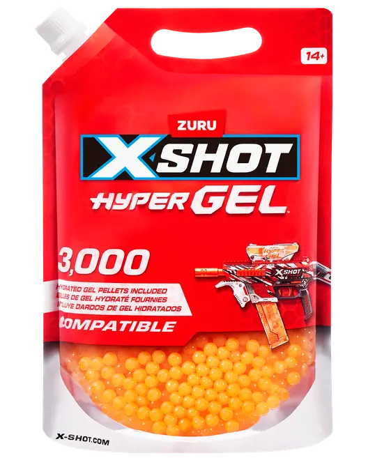 X-shot Hyper Gel-kulor 3000 st
