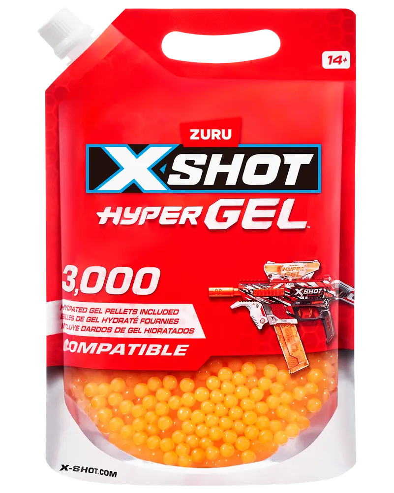 X-shot Hyper Gel-kulor 3000 st
