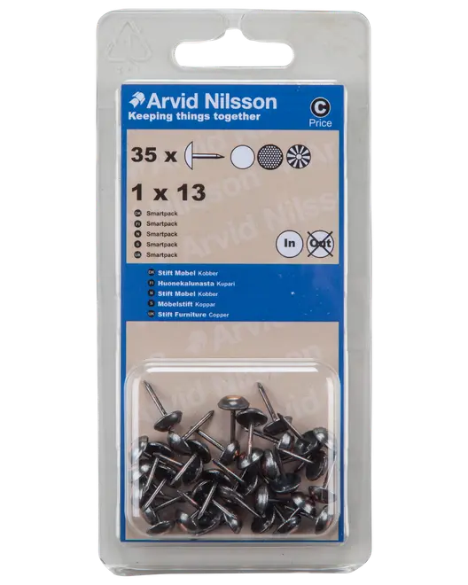 Møbelstift 35-pak - kobber
