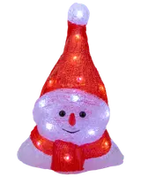 Snögubbehuvud akryl - 27 cm