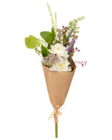 Buket kunstige blomster - hvid