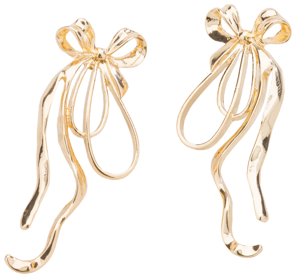 Örhängen med rosett - guld
