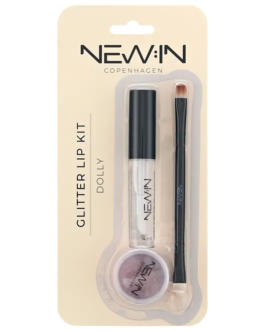 NEW:IN Lip Kit m/glitter assorteret