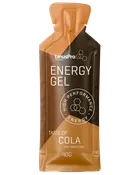 LinusPro Energy Gel-portion, colasmag, 40 g, brun og orange emballage med High Performance Energy-logo.