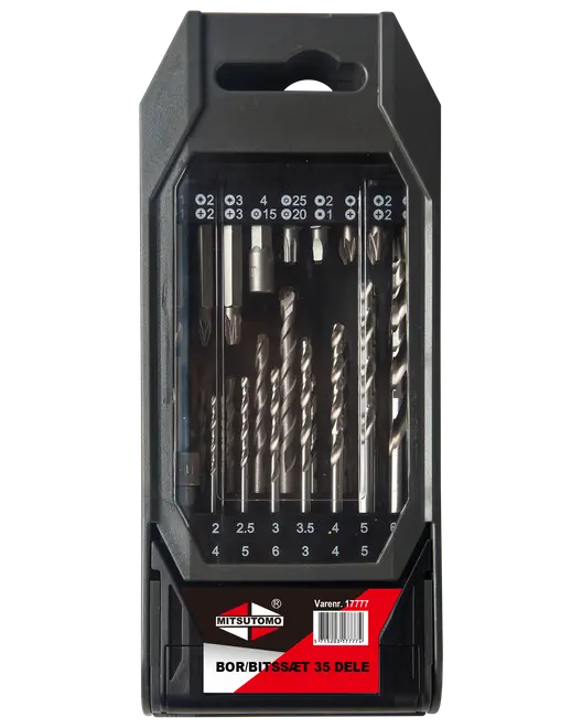 Mitsutomo Bor- og bitssæt 35 dele