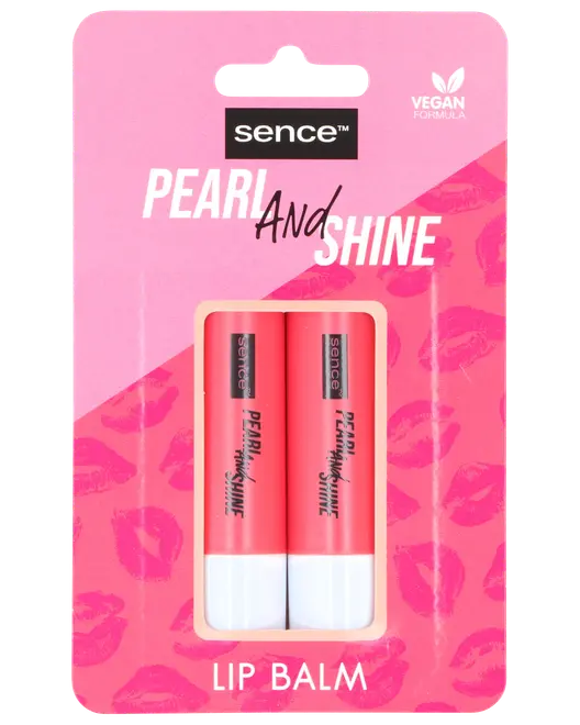 Læbepomade 2-pak - pearl shine