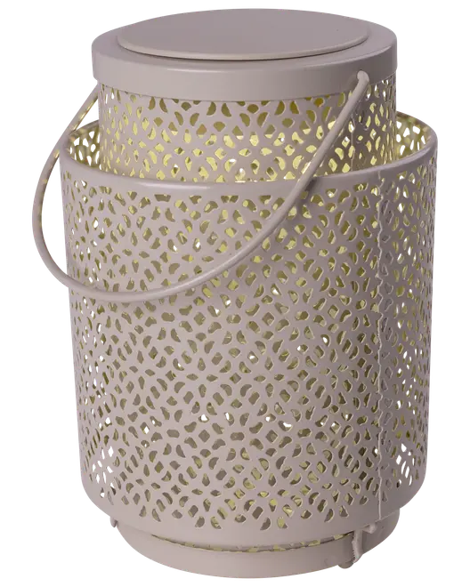 Lykta med mönster - H17 cm