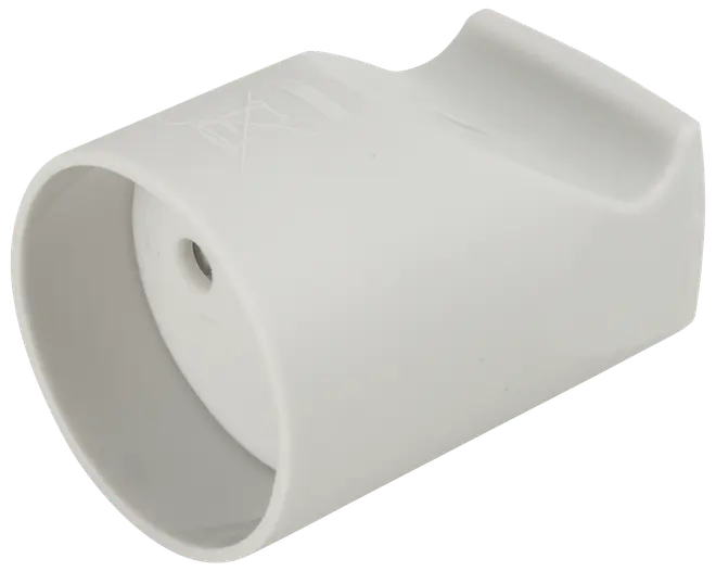 Forlængerled rund - grå