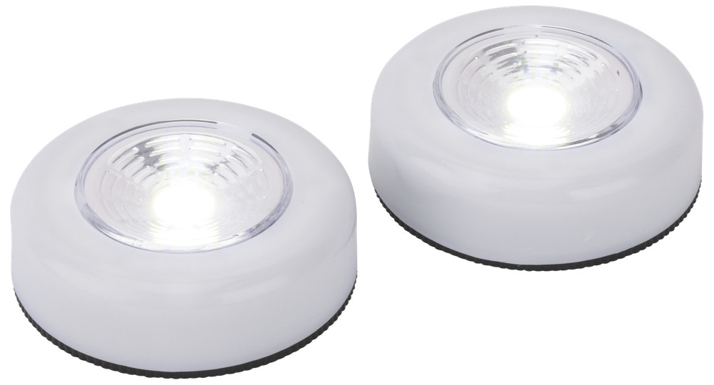 Bright Design Push light LED COB 2-pak