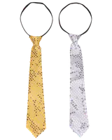 Slipsar med paljetter – olika färger