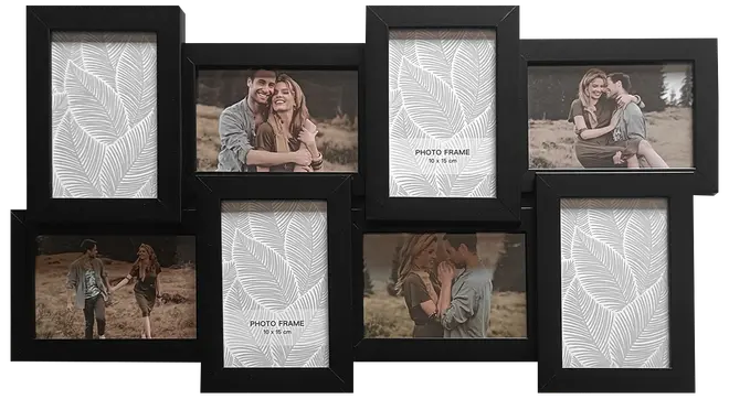 Billedramme  63 x 35 cm sort multi