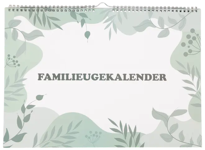 Organize Familieugekalender A3 - ass. varianter