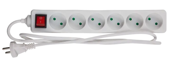 Sartano 6 stikdåse med afbryder