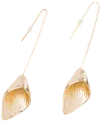 Øreringe lilje - guld