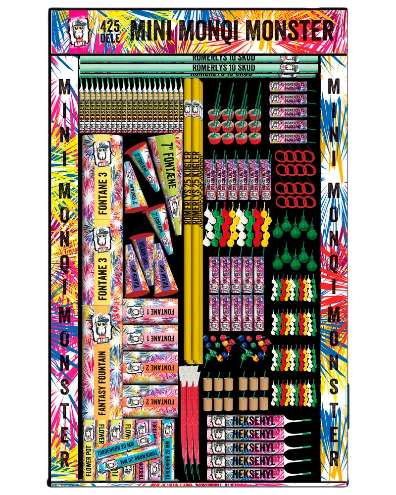 MINI MONKI Monster sortiment 425 dele