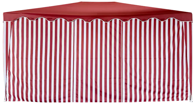 Sidovägg 4m utan fönster - Röd/vit