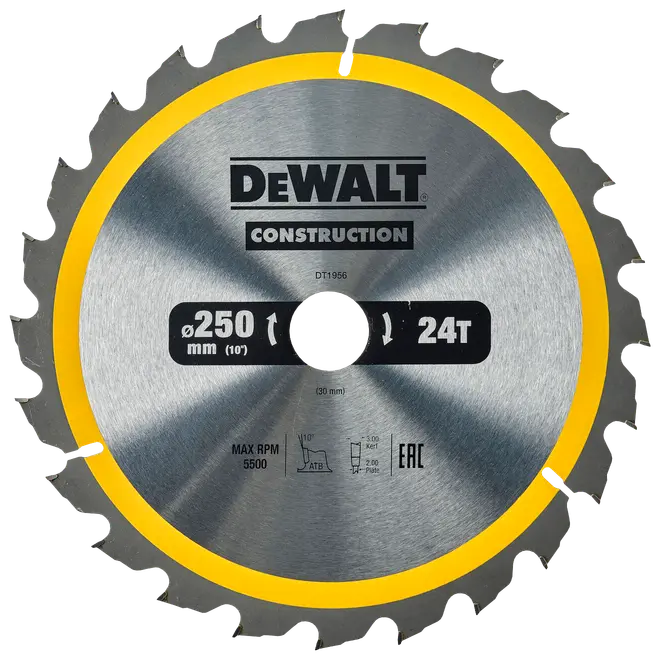 DeWALT Rundsavsklinge 250 x 3,0 x 30 mm