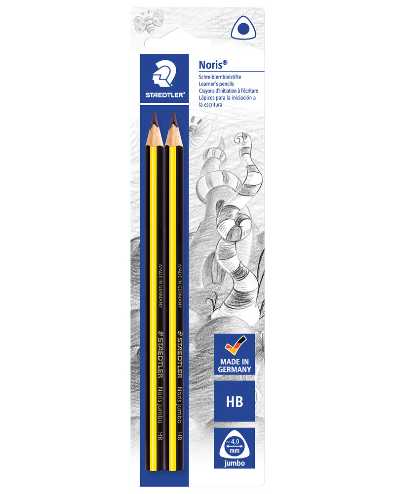 Staedtler Blyant Noris Jumbo HB 2-pak