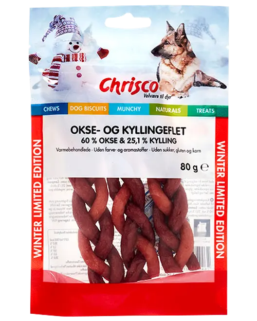 Chrisco Okse- og Kylling 80 g