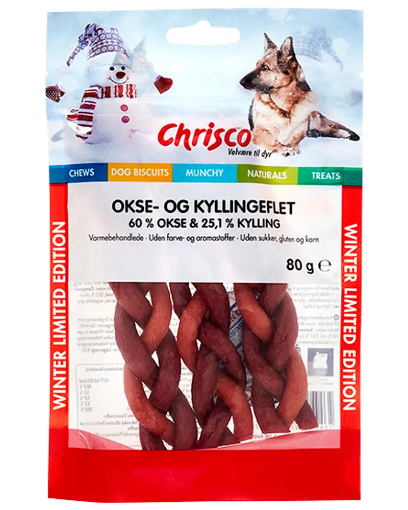Chrisco oxkött och kyckling 80 g