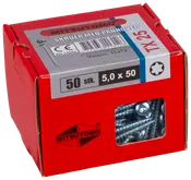 Träskruv kullrig 5,0x50 mm