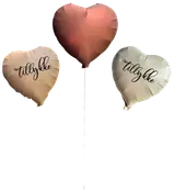 Folieballon 35 cm Hjerte - 3 stk.