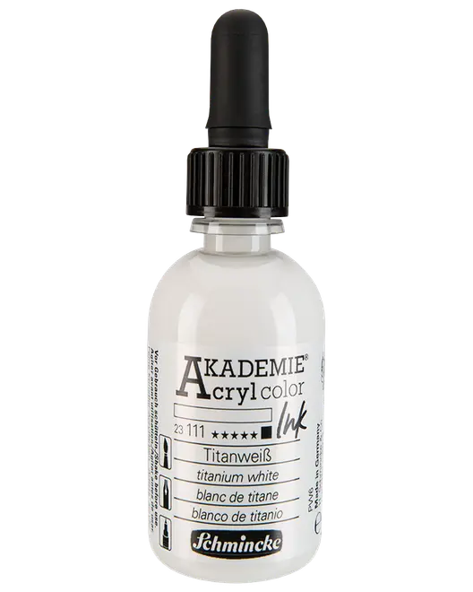 Schmincke Akryl Ink 50 ml - titaniumhvid