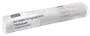 Vit skyddsfolie på rulle med tryckt text, förpackad som ett långt ark för skydd mot damm och fukt.