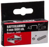 Häftklammer 6 mm 1000 st/pkt