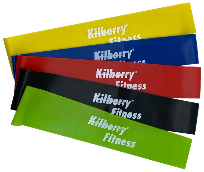 Kilberry Fitness Træningselastik 5 stk. - flere styrker