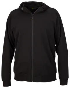 Hoodie med dragkedja - Svart