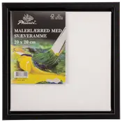 Svävarram målarduk 20x20 cm svart