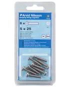Arvid Nilsson Maskinskrue A4 PH M5 x 25 mm 8-pak