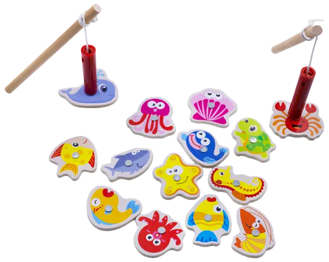 Fiskespil med 2 stænger