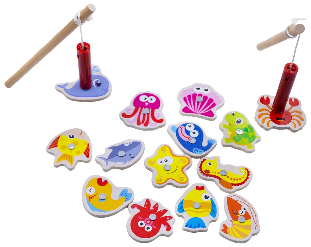 Fiskespel med 2 spön