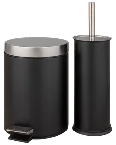 Pedalhink + toalettborste 3L - Svart